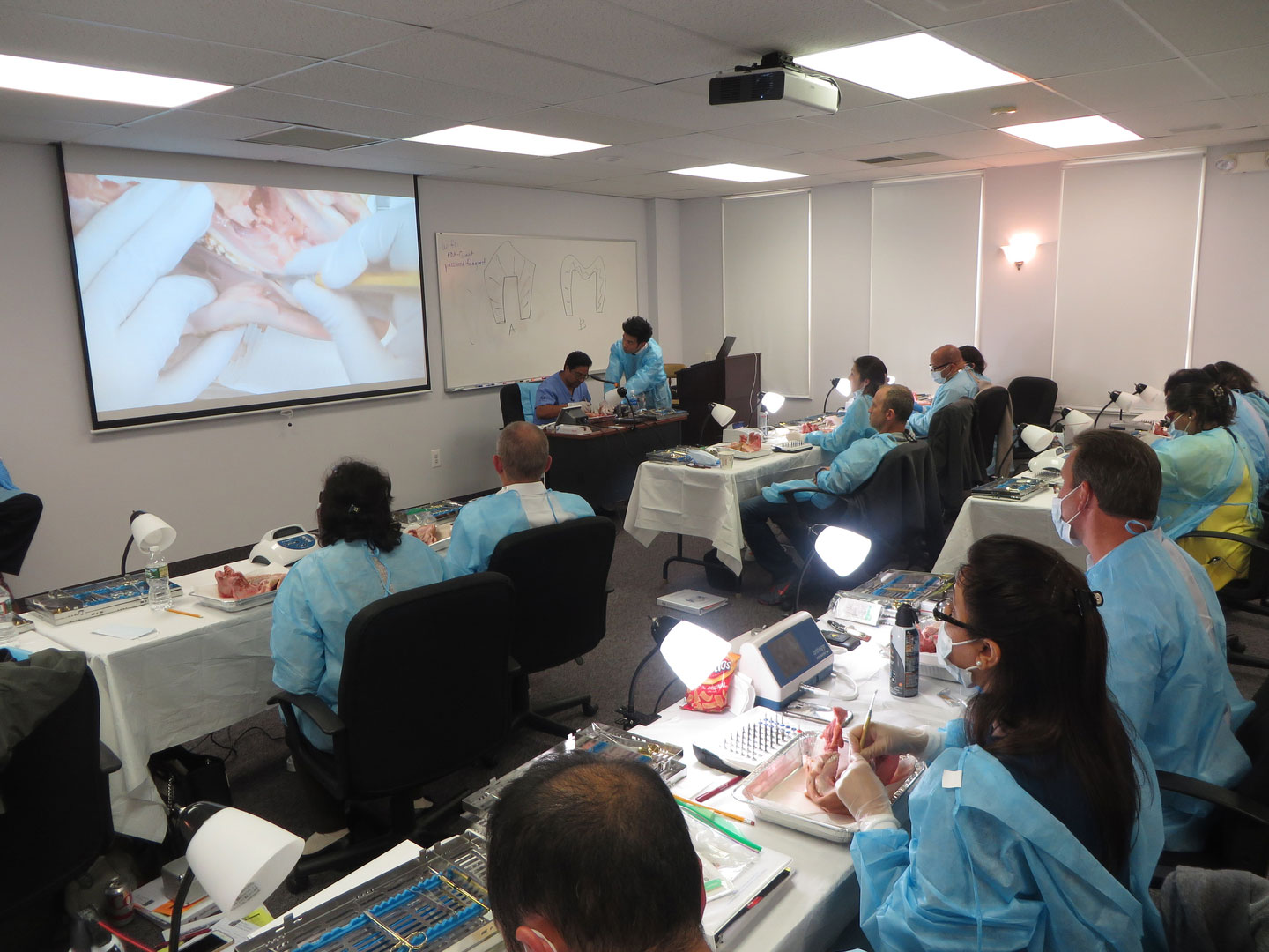 Live patient implant training in America